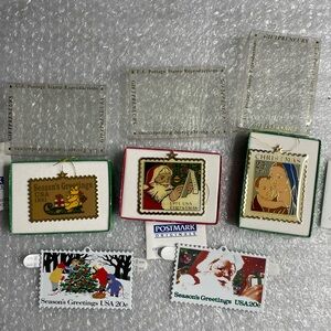 USPS & Hallmark Stamps ornament bundle